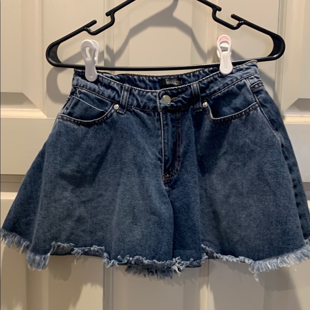 COPY - Truce Blue Denim Shorts with Frayed Hem GIRLS size 12